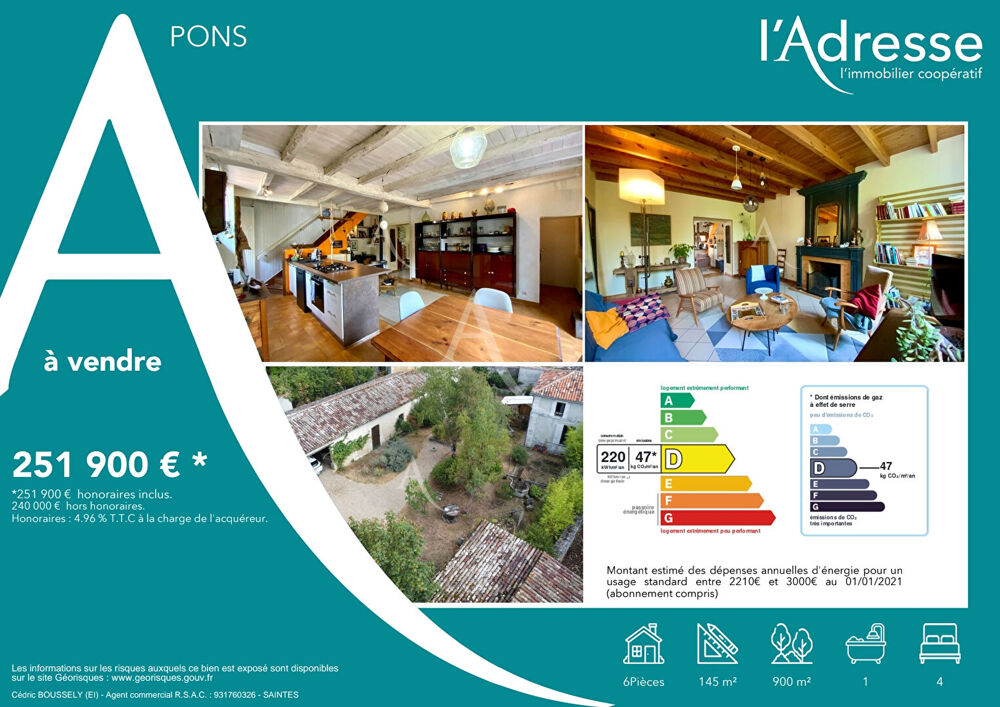 Maison Pons 6 pièce(s) 145 M²