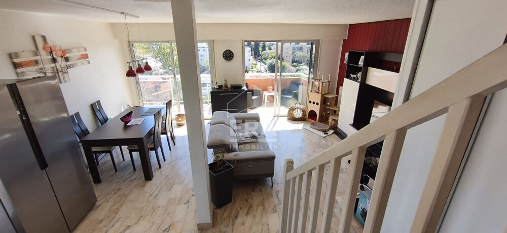 À vendre - Superbe duplex 3 pièces de 74 m² - Dernier étage - Vue mer - Les Vespins / Cros de Cagnes