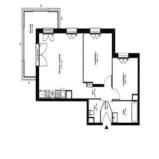  Appartement à vendre 3 pièces 60 m²