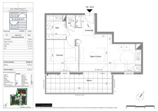  Appartement � vendre 2 pi�ces 45 m�