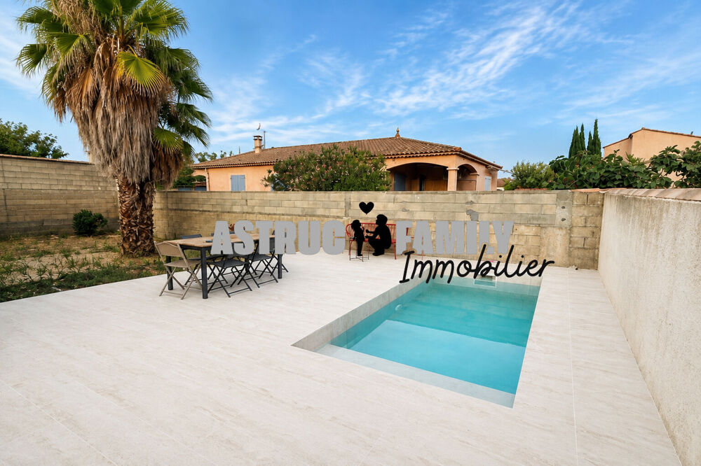 Vente Maison Aigues-Mortes - Maison de plain-pied 3 chambres - Piscine - Garage Aigues mortes