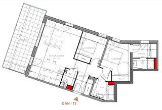  Appartement à vendre 3 pièces 71 m²