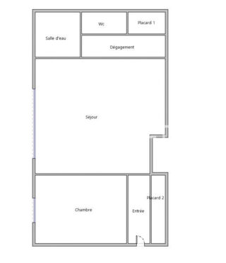  Appartement � vendre 2 pi�ces 46 m�