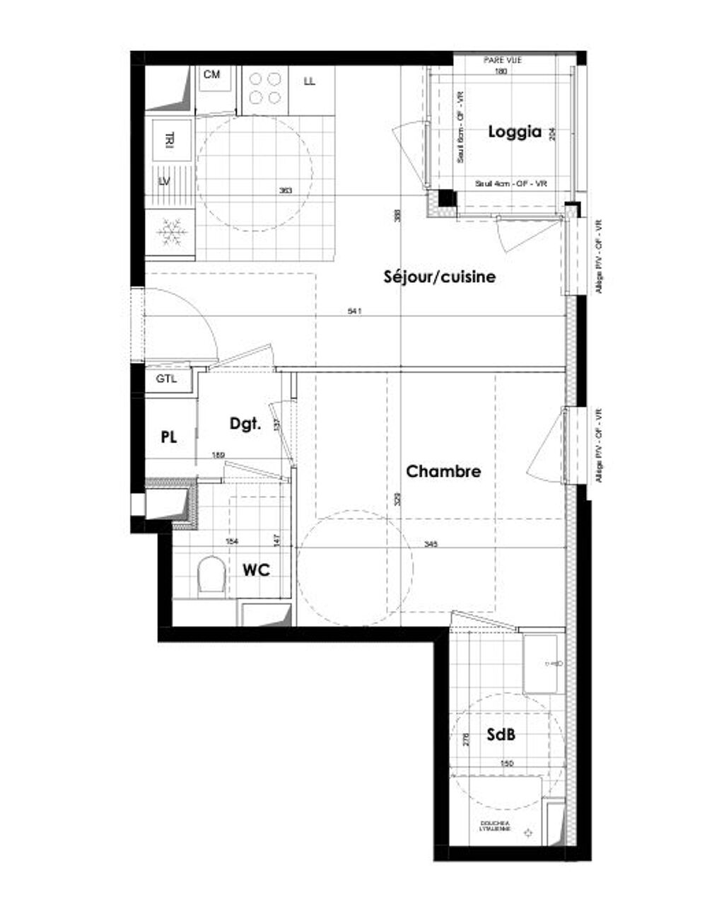 Vente Appartement RENNES Fougres - T2 de 37m avec terrasse Rennes