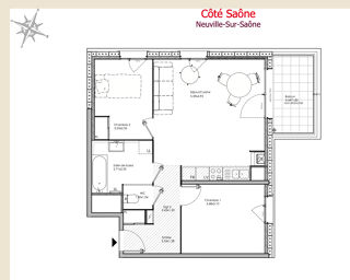  Appartement � vendre 3 pi�ces 60 m�