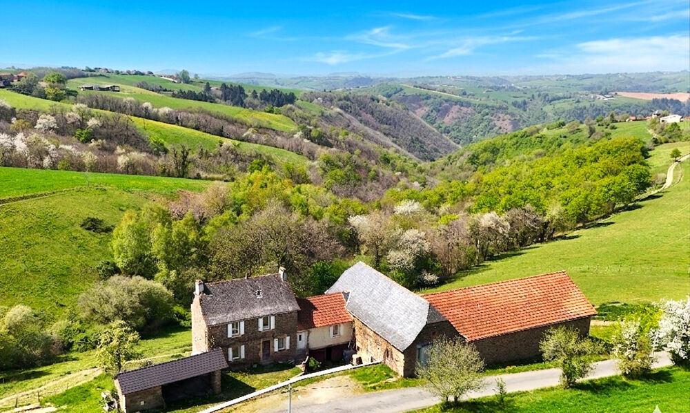 Vente Maison Corps de ferme sans voisin sur terrain de 1.6Ha Flagnac