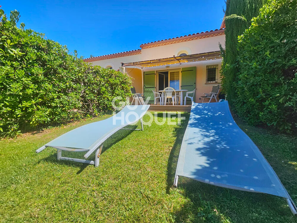 Villa T3 avec mezzanine, jardin, et parking. Résidence Port Minervois Homps.