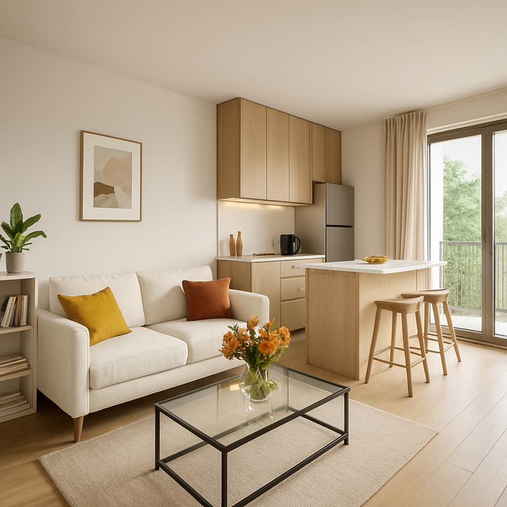 Appartement 2 pièces de 46 m2 (Le Blanc-Mesnil)