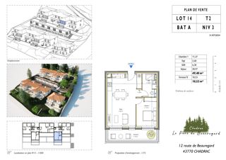  Appartement  vendre 2 pices 1 m