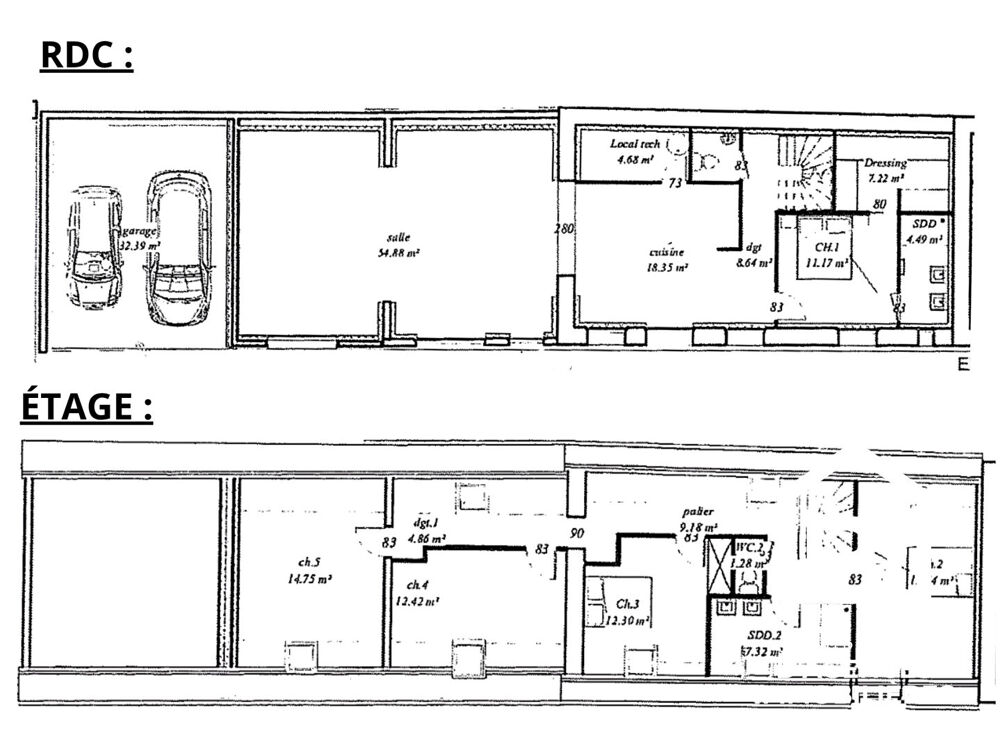 Maison Villons Les Buissons 7 pièce(s) 185 m2