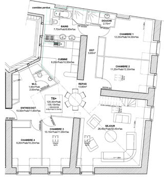  Appartement � vendre 6 pi�ces 120 m�