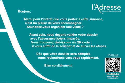  Appartement � louer 3 pi�ces 61 m�