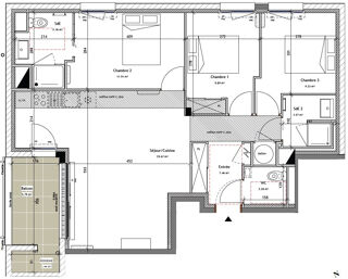  Appartement à vendre 4 pièces 1 m²