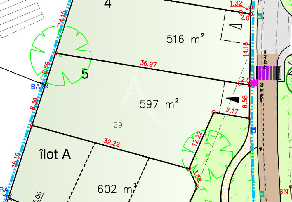 Vente Terrain Réalisez librement votre maison, Terrain Commequiers 597 m2 Commequiers