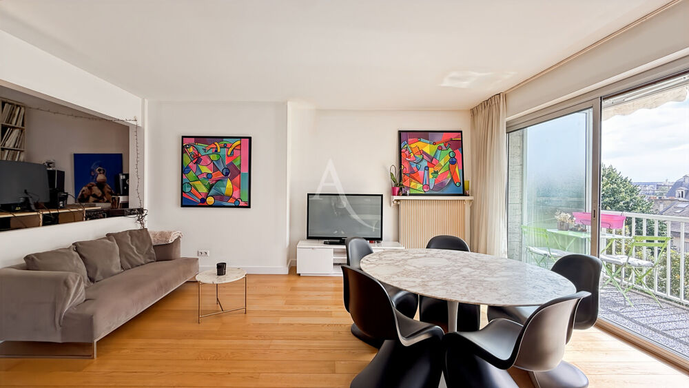 Vente Appartement PARIS 16e  HENRI HEINE  3 PIÈCES 92 M²  5e ÉTAGE BALCON SUR JARDIN Paris 16