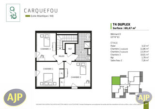  Appartement � vendre 3 pi�ces 69 m�