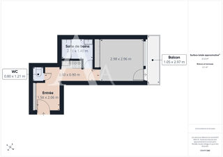  Appartement � vendre 1 pi�ce 23 m�
