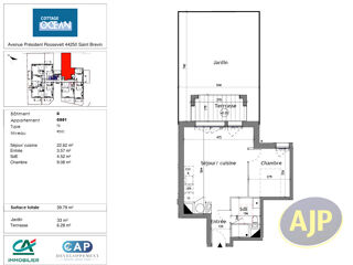  Appartement � vendre 2 pi�ces 40 m�