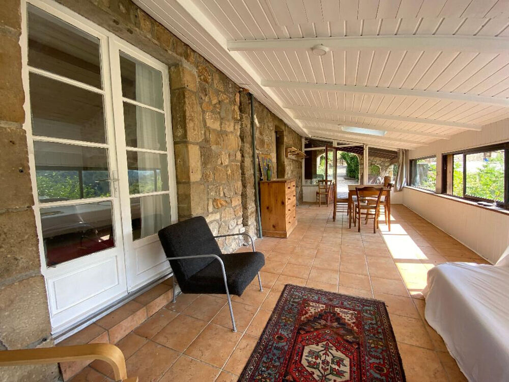 Vente Maison ARDECHE Vallée de L'auzène : Maison de pays 3 pièce(s) 65 m2 avec terrasse couverte. Pranles
