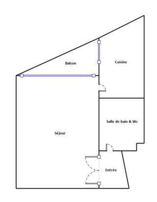  Appartement  vendre 1 pice 31 m