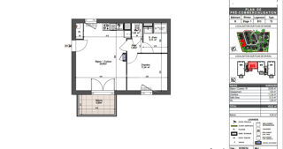  Appartement � vendre 2 pi�ces 45 m�