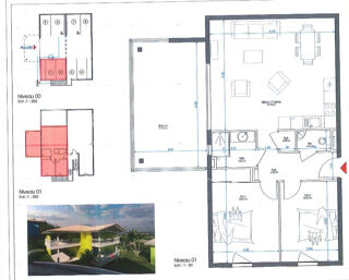  Appartement � louer 3 pi�ces 70 m�