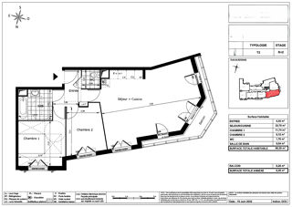  Appartement � louer 3 pi�ces 66 m�
