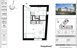  Appartement à vendre 1 pièce 23 m²