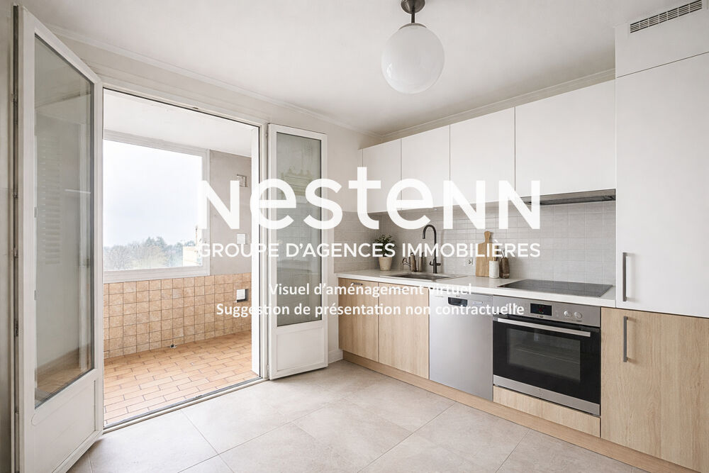 Appartement T4 BRON 3 chambres - Dernier étage - Traversant & lumineux - Cave - 69500 BRON