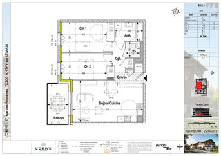  Appartement � vendre 3 pi�ces 66 m�