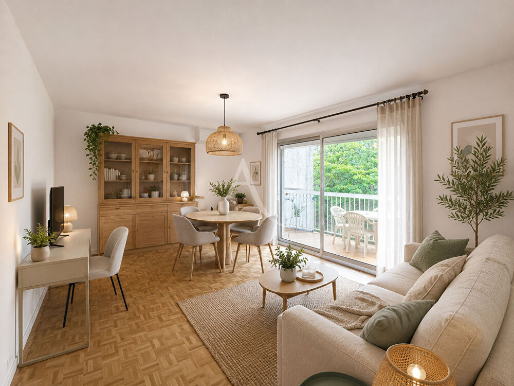 Appartement Marseille 2 pièces 51 m2 avec balcon côté jardin, dernier étage, cave et parking en supplément