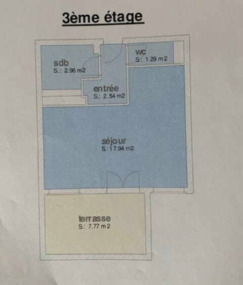  Appartement  louer 1 pice 25 m