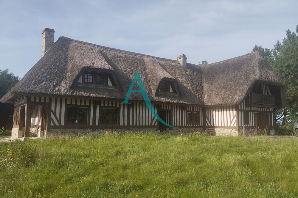 Chaumière , belle construction normande à Cauville Sur Mer 7 pièces