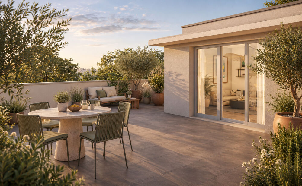 3p dernier étage avec TERRASSE DE 65 M² À CÔTÉ DU MÉTRO