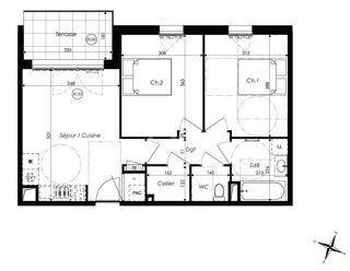  Appartement à vendre 3 pièces 56 m²