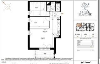 Vente Appartement CHAMBRAY-LÈS-TOURS - T3 NEUF AVEC BALCON, PROCHE DES PÔLES DE SANTÉ ET DU FUTUR TRAMWAY Chambray les tours