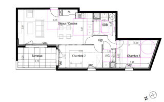  Appartement à vendre 3 pièces 63 m²