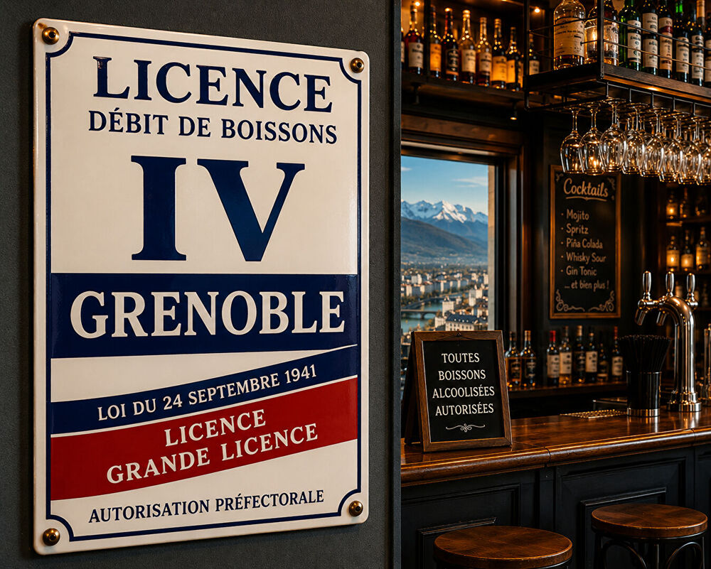   licence 4 Grenoble intra muros 14 000 acte en main 