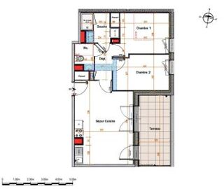  Appartement � vendre 3 pi�ces 54 m�