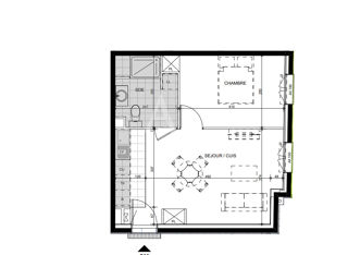  Appartement à vendre 2 pièces 42 m²