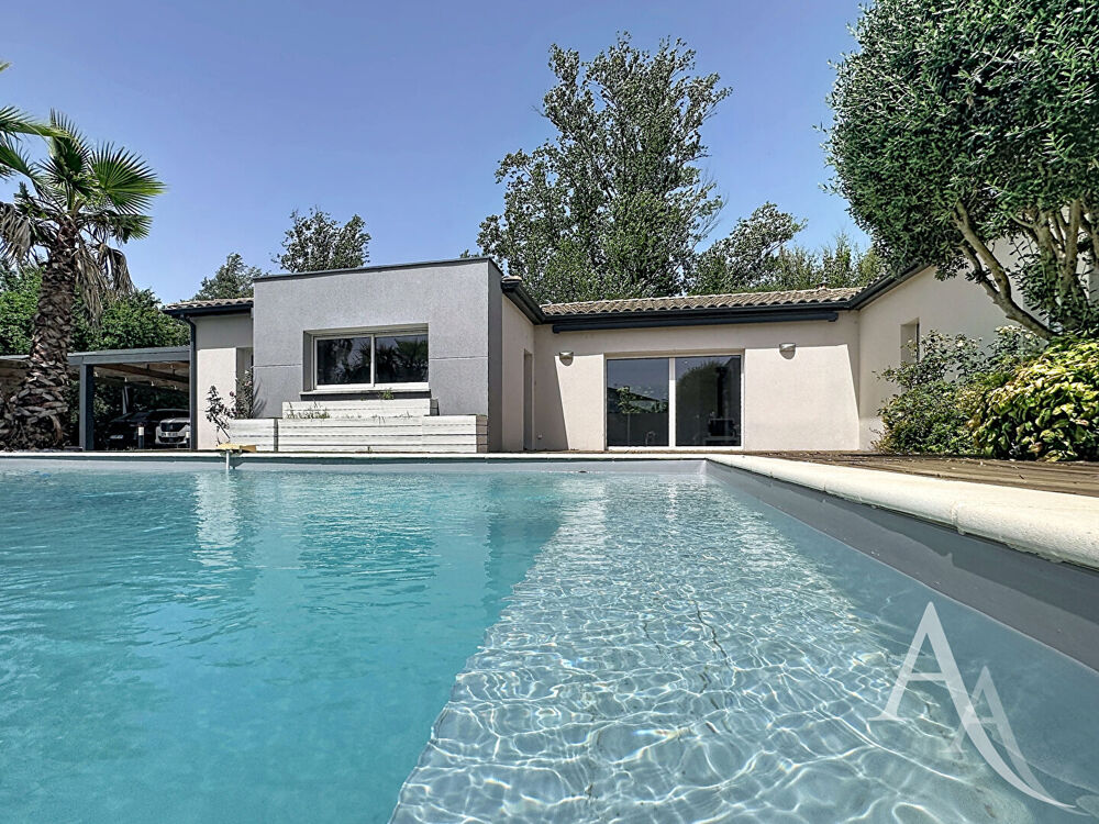 Vente Maison Villa contemporaine Plain pied- 172m² - Piscine - Terrain 1230 m² Roques