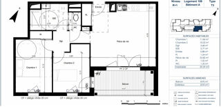  Appartement � vendre 3 pi�ces 60 m�