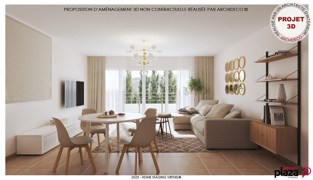 Appartement 4 pièces - Dernier étage avec terrasse et vue montagne