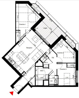  Appartement � vendre 4 pi�ces 79 m�