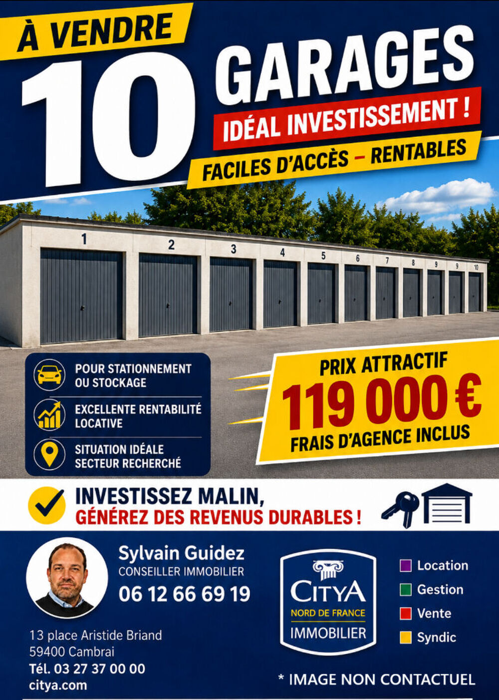 Vente Parking/Garage Garage Cambrai 10 pièce(s) Cambrai