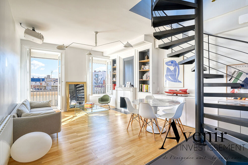 Location Appartement Superbe duplex T4 de 90m² climatisé en dernier étage - 3 chambres - vue dégagée- balcons - Lyon 6ème Foch Lyon 6