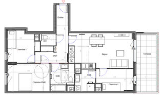  Appartement à vendre 4 pièces 82 m²
