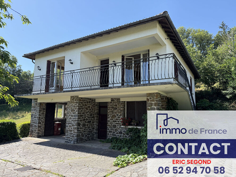 Maison sur hauteur Decazeville -95 m2 habitables- avec grand sous-sol