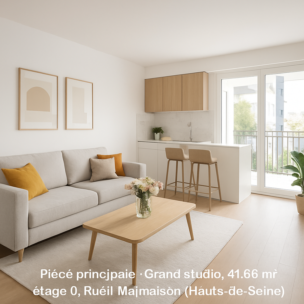 Appartement 2 pièces de 42 m2 (Rueil-Malmaison)