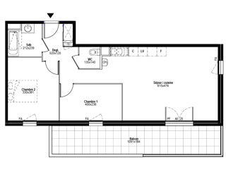  Appartement � vendre 3 pi�ces 69 m�